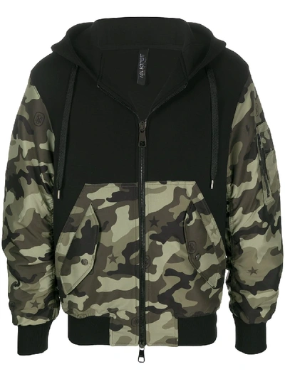 Shop Neil Barrett Kapuzenpullover Mit Camouflagemuster In Black