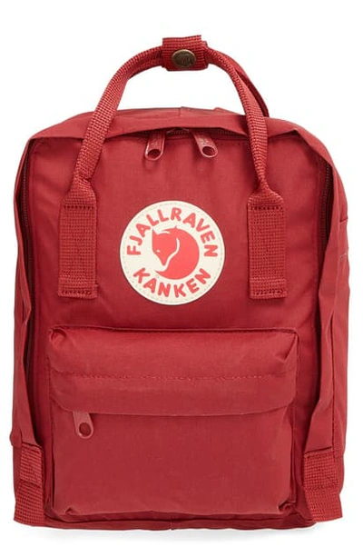 Shop Fjall Raven 'mini Kanken' Water Resistant Backpack In Oxblood