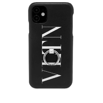 Shop Valentino Vltn Logo Iphone 11 Case In Black