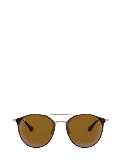 Shop Ray Ban Ray-ban Rb3546 Copper On Top Havana Sunglasses In 9074