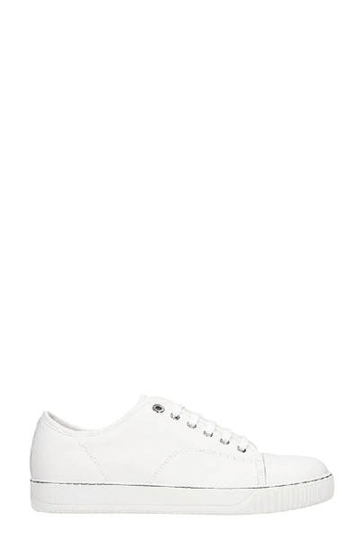 Shop Lanvin Dbb1 Sneakers In White Leather