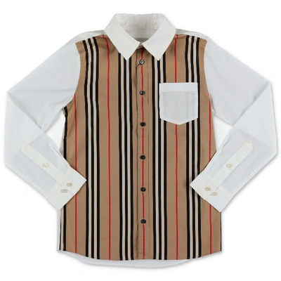 Shop Burberry Shirt In Bianco