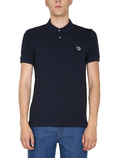 Shop Ps By Paul Smith Slim Fit Polo In Blu