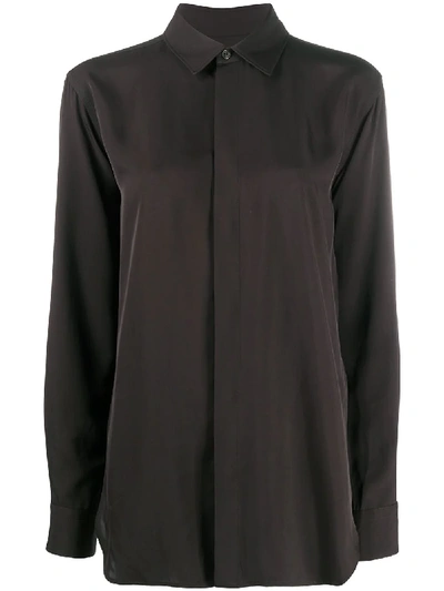 Shop Bottega Veneta Concealed Fastening Shirt In Black