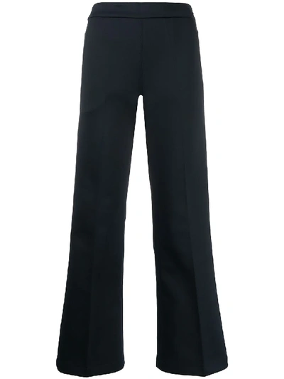 Shop Jil Sander Bootleg Cropped Trousers In Blue