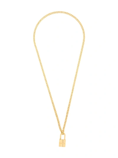 Dsquared2 Padlock Detail Chain Necklace In Gold | ModeSens