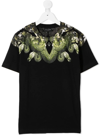 Shop Marcelo Burlon County Of Milan Snake Print T-shirt In Black