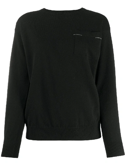 Shop Brunello Cucinelli Monili Embellished Cashmere Jumper In Black