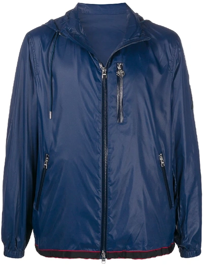 Shop Alexander Mcqueen Lightweight Shell Jacket In Blue