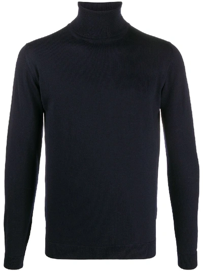 Shop Roberto Collina Roll-neck Sweater In Blue