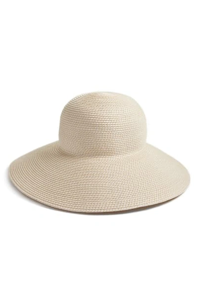 Shop Eric Javits 'hampton' Straw Sun Hat In Cream