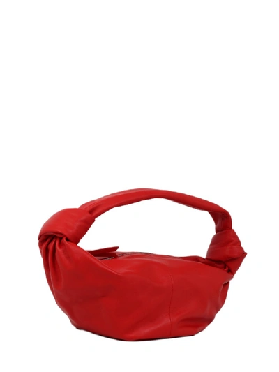 Shop Bottega Veneta Red Leather Handbag