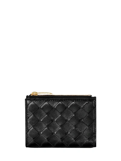 Shop Bottega Veneta Black Leather Wallet