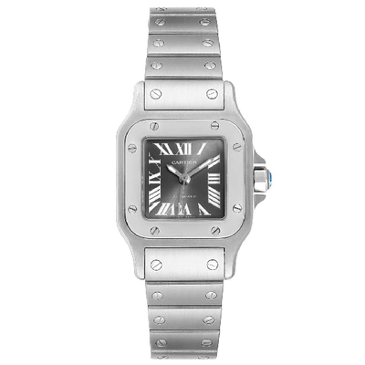 Shop Cartier Santos Galbee Grey Dial Automatic Steel Ladies Watch W20066d6 In Not Applicable