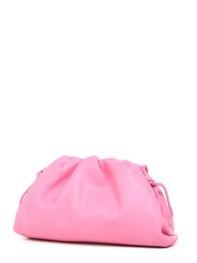 Shop Bottega Veneta Pink Leather Clutch