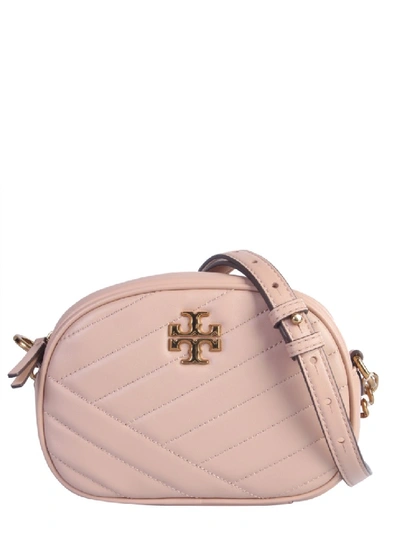 Shop Tory Burch Kira Small Pink Leather Shoulder Bag