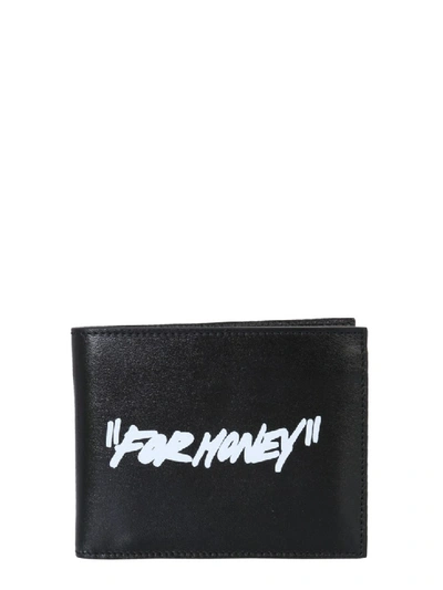 Shop Off-white For Money Black Leather Wallet
