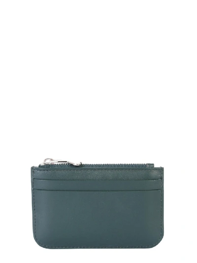 Shop Ami Alexandre Mattiussi Green Leather Wallet