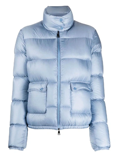 Shop Moncler Light Blue Lannic Puffer Jacket