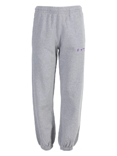 Shop Off-white Slim Logo Sweatpants In Grey