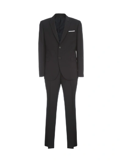 Shop Neil Barrett Slim Fitted Suit In Blue
