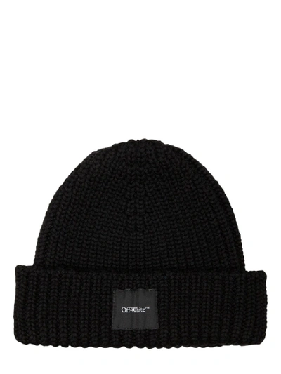 Shop Off-white Black Wool Hat