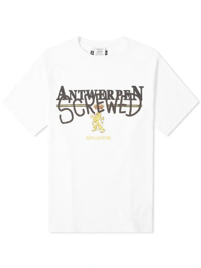 Shop Vetements Antwerpen Screwed T-shirt In White