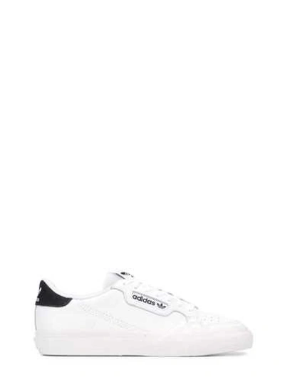 Shop Adidas Originals Low 'continental Vulc' Black White Sneakers
