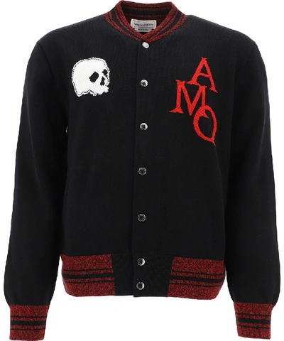 Shop Alexander Mcqueen Black Cotton Outerwear Jacket
