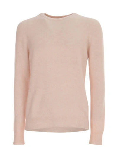 Shop Nuur Alpaca Sweater L/s Crew Neck In Pink