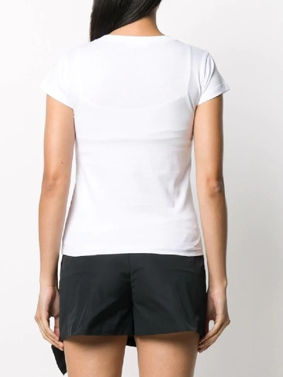 Shop Red Valentino Slogan-print T-shirt In White