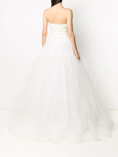 Shop Vera Wang 'patricia' Hochzeitskleid In White