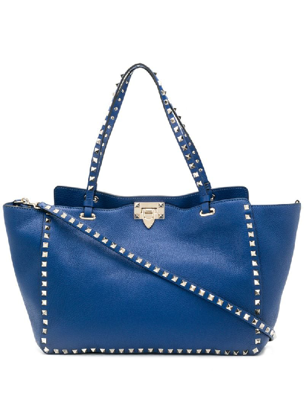 valentino rockstud bag blue