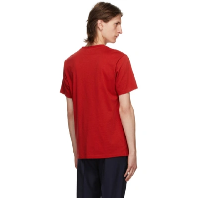 Shop Kenzo Red Tiger T-shirt In 22 Cherry