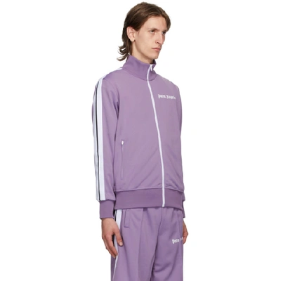 Shop Palm Angels Purple Classic Track Jacket In Lilac