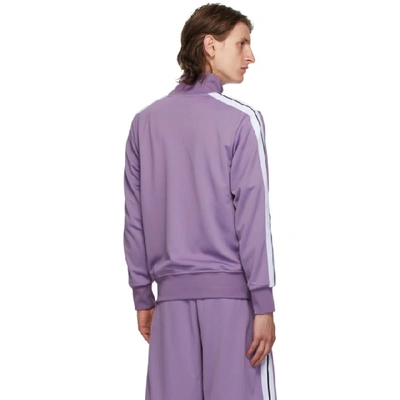 Shop Palm Angels Purple Classic Track Jacket In Lilac