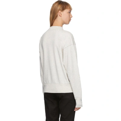 Shop Isabel Marant Étoile Isabel Marant Etoile Grey Moby Sweatshirt In 23ec Ecro