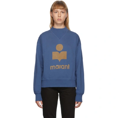 Shop Isabel Marant Étoile Blue Moby Sweatshirt In 30bu Blue