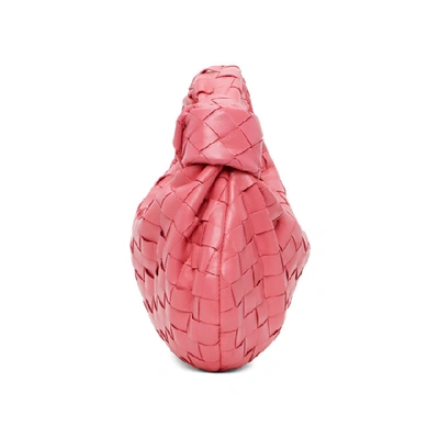 Shop Bottega Veneta Pink Intrecciato Mini Bv Jodie Bag In 5632 Pink