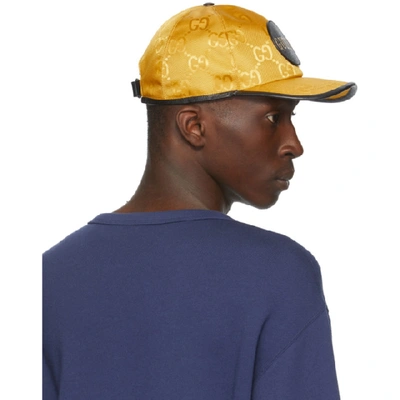 Shop Gucci Yellow Off The Grid Baseball Cap In 7660 Tangbl