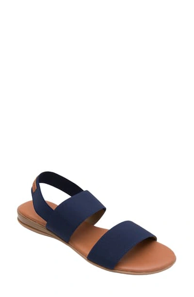 Shop Andre Assous Nigella Sandal In Navy Fabric