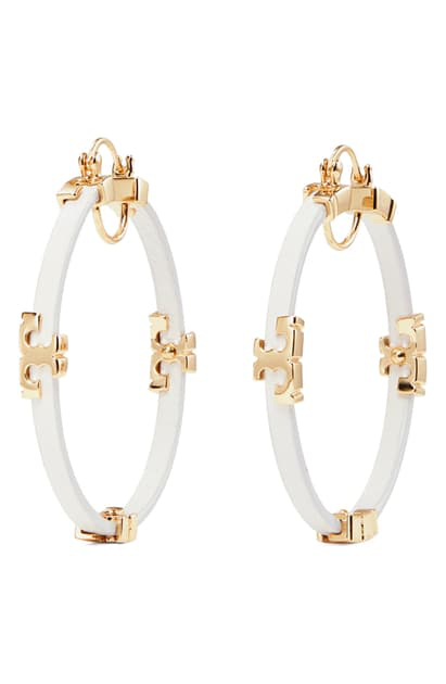 Tory Gold/Birch Kira Hoop Earrings