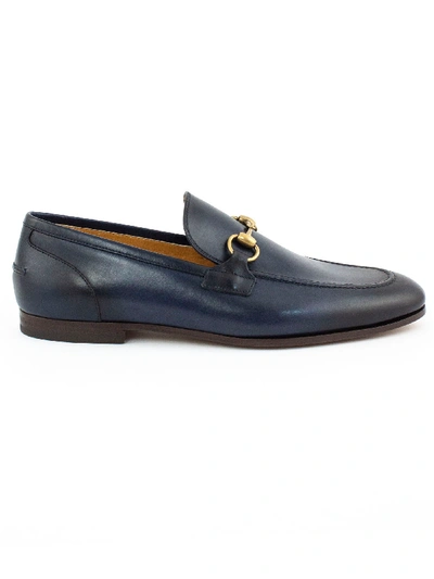 Shop Gucci Jordaan Blu Loafer