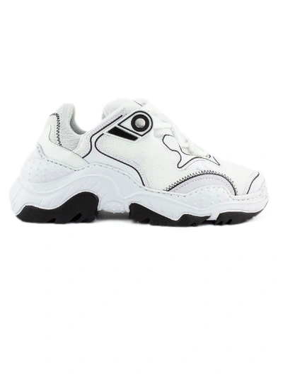 Shop N°21 White Sneakers In Bianco+nero