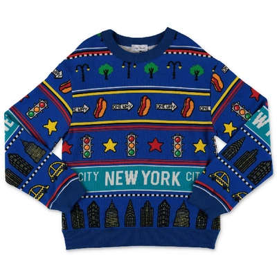 Shop Little Marc Jacobs Sweater In Blu