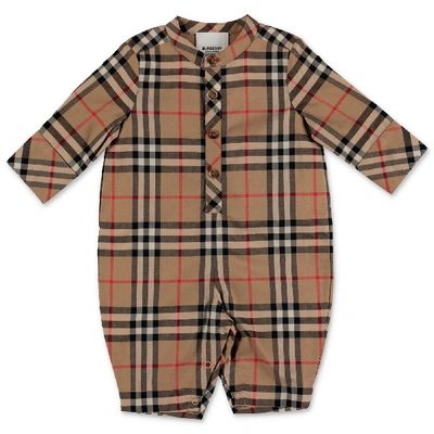 Shop Burberry Jumpsuit In Check