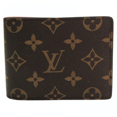Pre-owned Louis Vuitton Multiple Brown Cloth Small Bag, Wallet & Cases