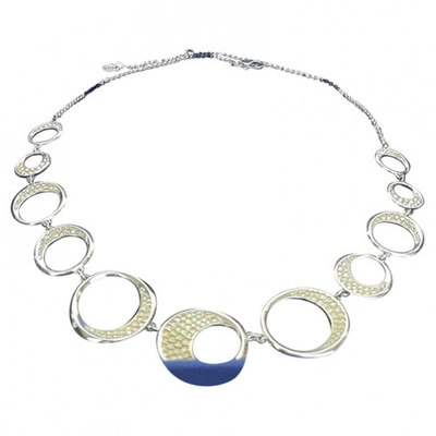 Pre-owned Swarovski Long Necklace In Silver