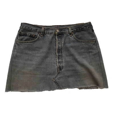 Pre-owned Levi's Mini Skirt In Blue