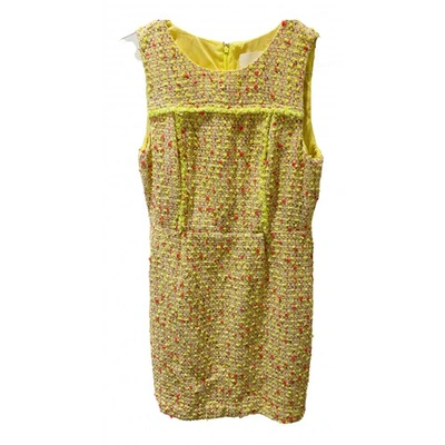 Pre-owned Jcrew Yellow Tweed Dress